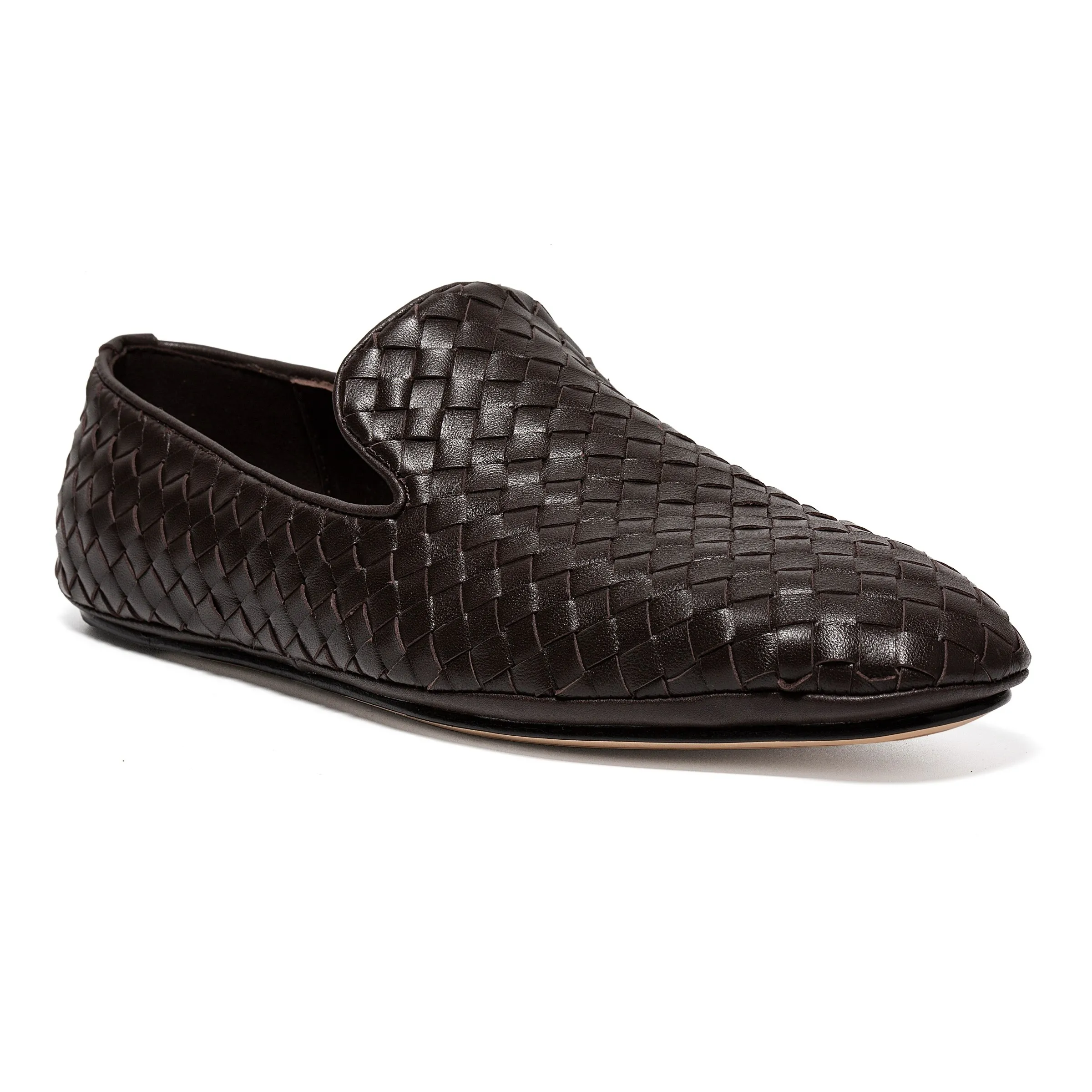 [BV] Top P: 760💰Size for couples: Female 35-39 Male 39--44 (Female 40. Male 38.45.46.47 customization is not returnable) [Note‼ ️] Add 💰 to size 46, add 💰 to size 47. Bottega Veneta's 2025 autumn counter synchronized genuine leather outsole classic woven half-drag couple model Bottega Veneta square toe flat shoes, imported mixed sheepskin, imported sheep! Leather outsole! [Rose][Rose]! Purely hand-woven and operated, the original board is reproduced one-to-one! quality assurance!